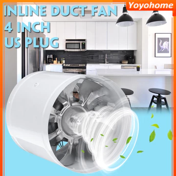 [🚚 Free shipping] Quạt hút khói dầu hút bếp quạt thông gió phòng tắm quạt hút mạnh mẽ quạt ống 4 inch