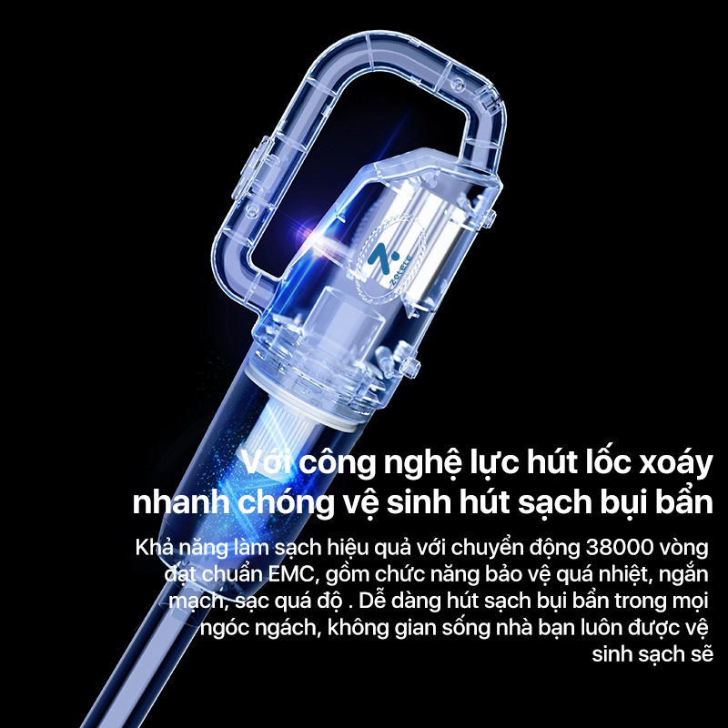 Ảnh Máy hút bụi không dây ZOLELE  cầm tay đa năng 7500PA công suất mạnh WV101 - Chính hãng 4