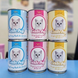 Pate Catchy Lon 400g Dạng Hộp Cho Mèo Mọi Lứa Tuổi Full 13 vị Pet Hub
