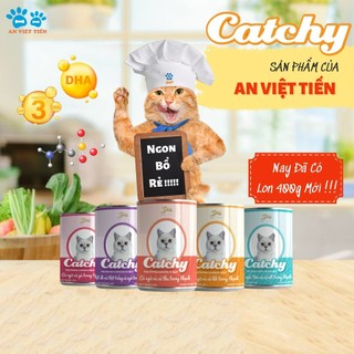 Pate Catchy Lon 400g Dạng Hộp Cho Mèo Mọi Lứa Tuổi Full 13 vị Pet Hub