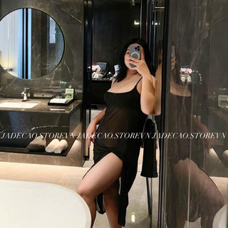 VÁY REN MỀM XUYÊN THẤU DÁNG DÀI/ XẺ TÀ BIG SIZE