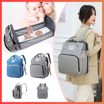 Balo Bỉm Sữa Đa Năng - Loại Balo Nôi Di Động Cho Bé Có Thể Gấp Gọn - Loại Nhiều Ngăn Chống Nước Chống Bụi túi bỉm sữa