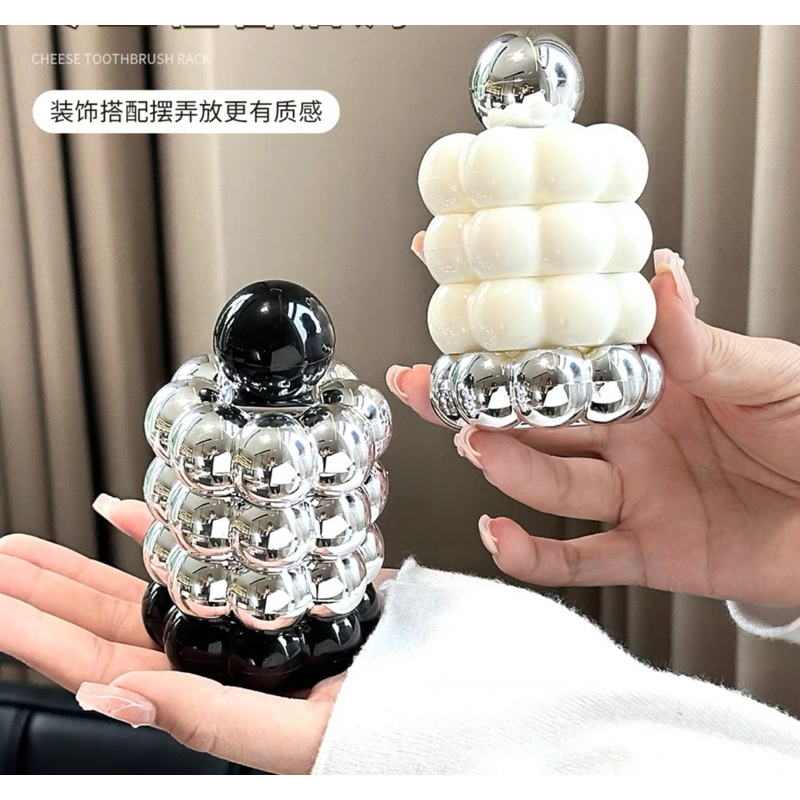 Hộp đựng bông, đựng tăm chất liệu gốm sứ phong cách sang trọng