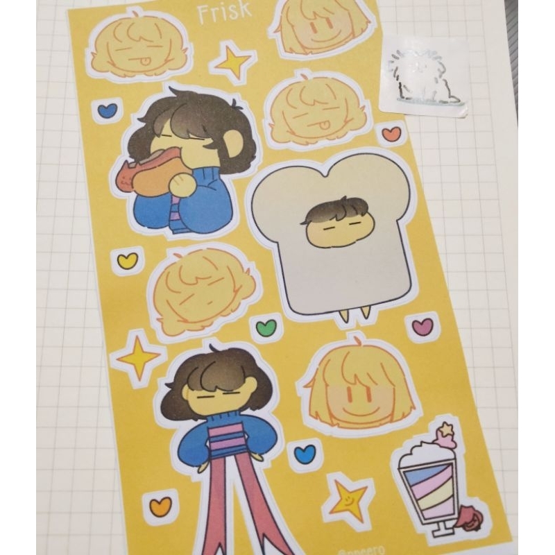 Sticker sheet Frisk Undertale | Shopee Việt Nam