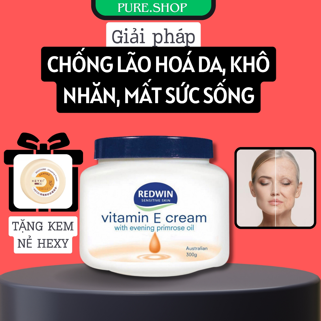 Kem dưỡng Redwin Vitamin E Cream 300g Úc chính hãng