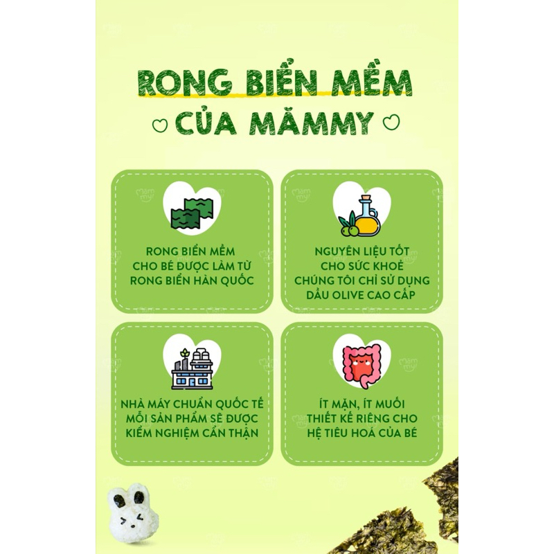 Rong biển Busan rắc cơm bổ sung canxi tăng chiều cao cho bé gói 40g