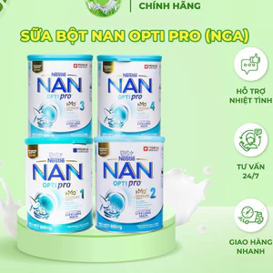 Sữa bột NAN Optipro Nga 800g số 1, 2, 3, 4 - Lon 800g - Hỗ trợ phát triển trí não, tăng sức đề kháng - SONMILK