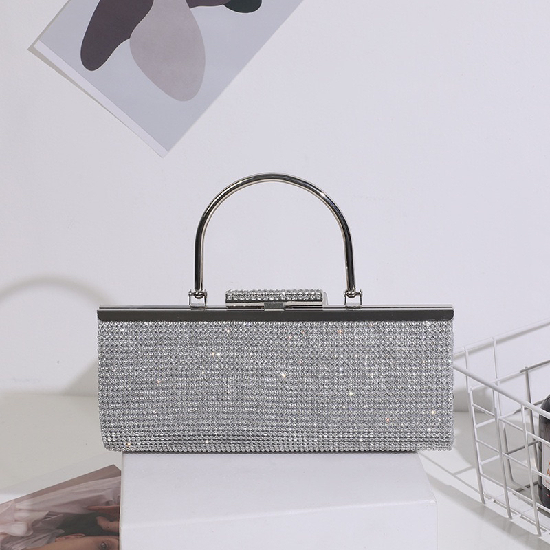 Ví dự tiệc nữ, clutch cầm tay đính đá sang trọng - V11