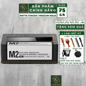 Sáp vuốt tóc PATRICKS M2 Matte Finish | Medium Hold - 85gr