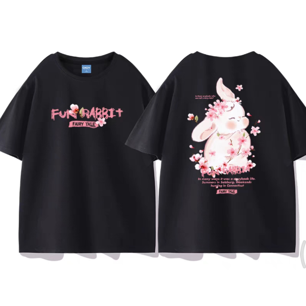 [VẢI 250 GSM] Áo Thun Thỏ Hoa Rabbit UNIM Vải Cotton Cao Cấp Co Giãn 2 Chiều Nhiều Màu Unim Store - ATT188