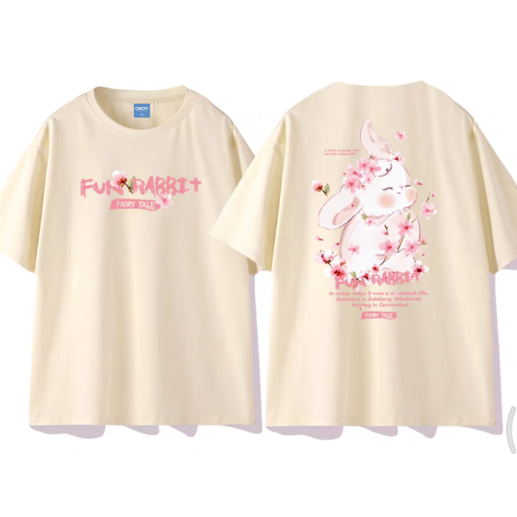 [VẢI 250 GSM] Áo Thun Thỏ Hoa Rabbit UNIM Vải Cotton Cao Cấp Co Giãn 2 Chiều Nhiều Màu Unim Store - ATT188