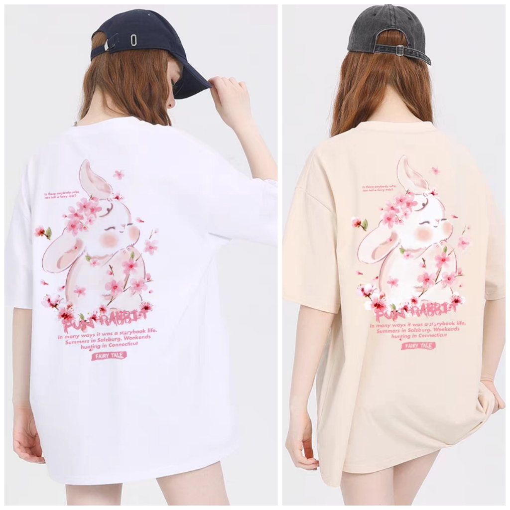 [VẢI 250 GSM] Áo Thun Thỏ Hoa Rabbit UNIM Vải Cotton Cao Cấp Co Giãn 2 Chiều Nhiều Màu Unim Store - ATT188