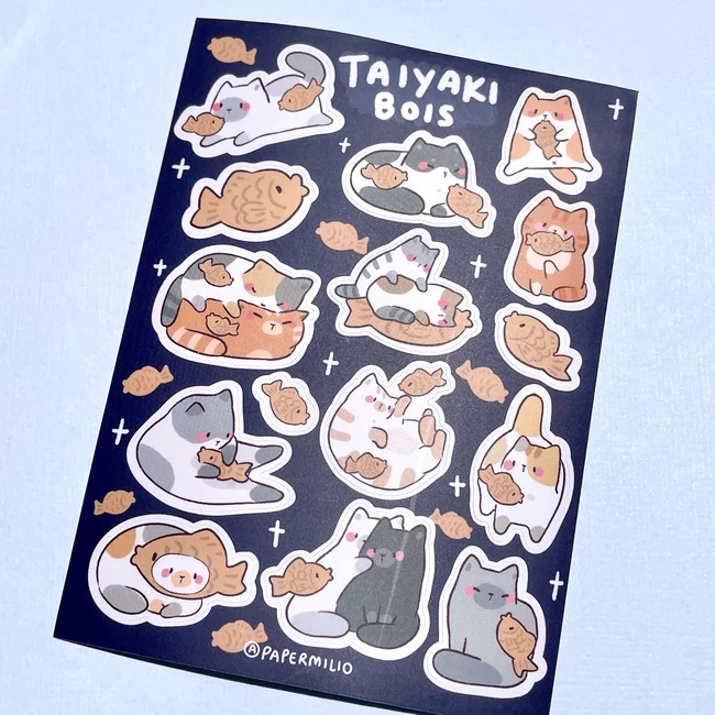 Tấm sticker Taiyaki Bois dễ thương cute TooYoo BK20211 | Shopee Việt Nam