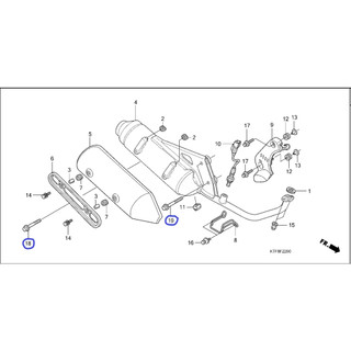 Ốc bắt treo pô SH Ý Dylan @ PS honda việt nam ( bán lẻ từng con )