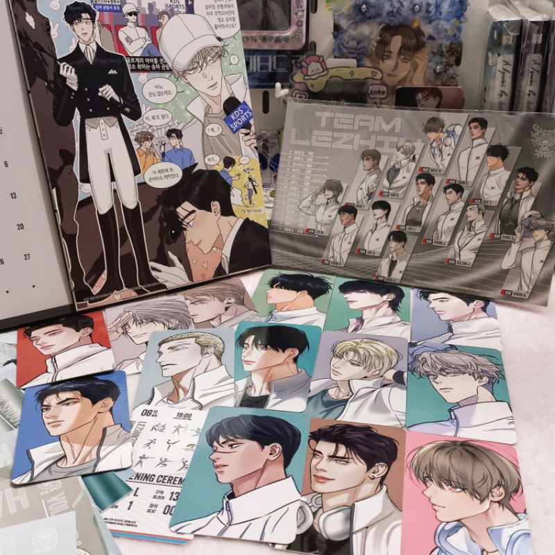 [OfficialLimited] Calendar Lezhin 2024,goods manhwa, photocards dạ kí