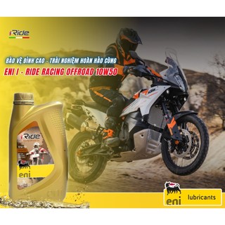 (Nhập khẩu) Nhớt Eni I-Ride Racing Offroad 10W50 cho xe moto PKL/ cào cào (full tổng hợp)