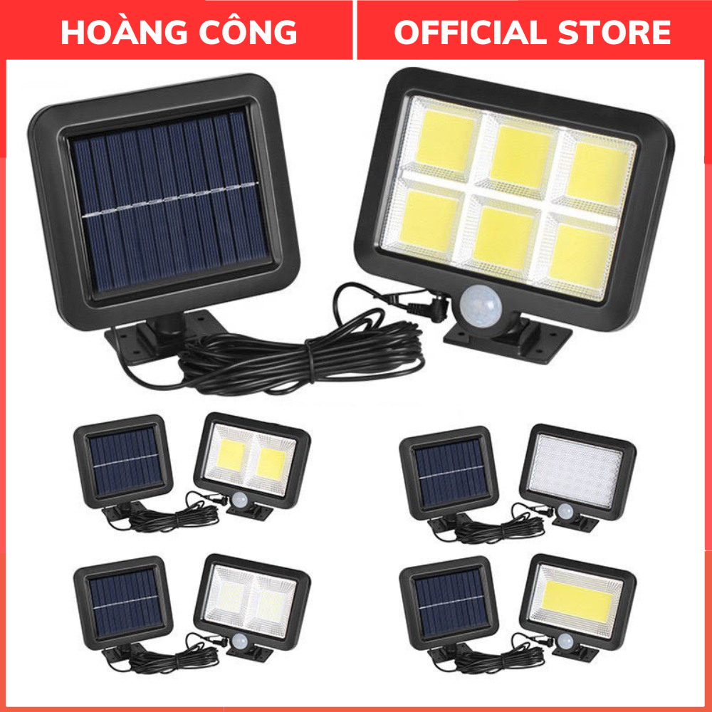 Đèn 100 led năng lượng mặt trời pin tách rời có điều khiển từ xa lắp ...
