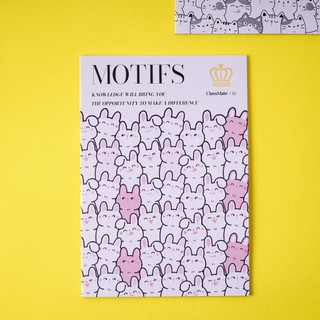 Vở Kẻ Ngang B5  72 Trang CLASSMATE MOTIFS Hình Dễ Thương Dùng Dể Ghi Chép Cho Học Sinh NB5-07-0604