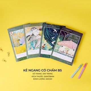 Vở Kẻ Ngang BST The Moment 80/120/200 Trang, Vở Viết Kẻ Ngang Có Chấm CLASSMATE Bìa Chống Nước NB5-08-0203/0204/0205