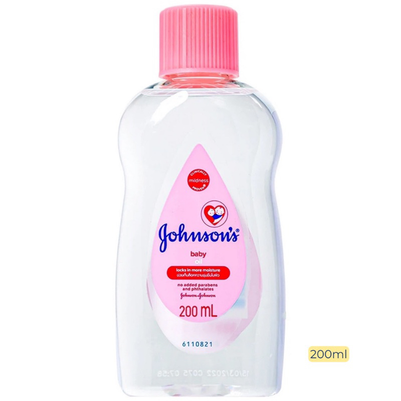 Dầu Mát Xa Johnson's Baby Oil làm từ dầu khoáng tự nhiên 200ml