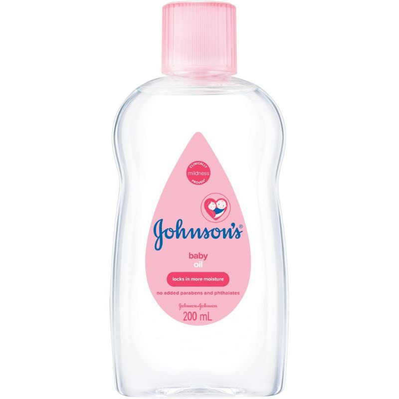 Dầu Mát Xa Johnson's Baby Oil làm từ dầu khoáng tự nhiên 200ml