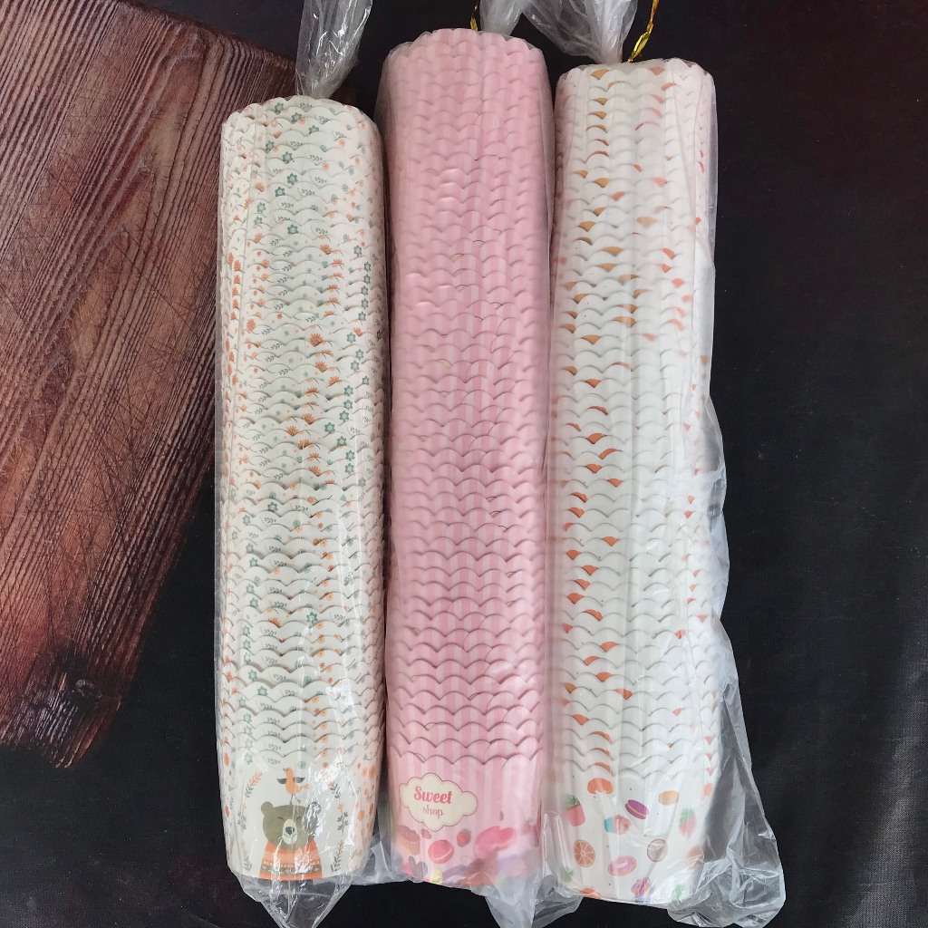 Ly giấy Cupcake cứng 40cái đựng bánh
