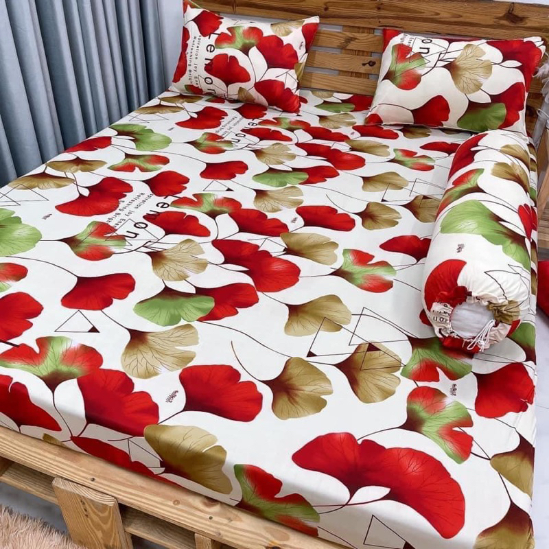 (ôm cột dây )bộ ga thun Hàn quốc 4 món