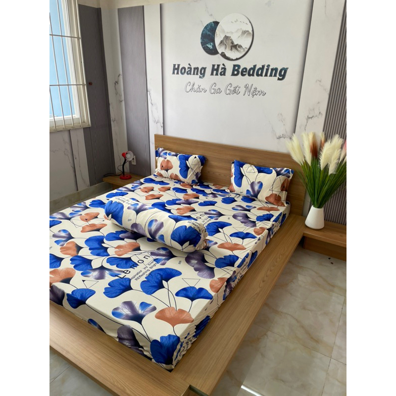 (ôm cột dây )bộ ga thun Hàn quốc 4 món
