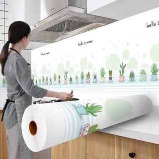 Decal dán bếp tráng nhôm, giấy dán tường khổ rộng 60cm nhiều mẫu mã QD025