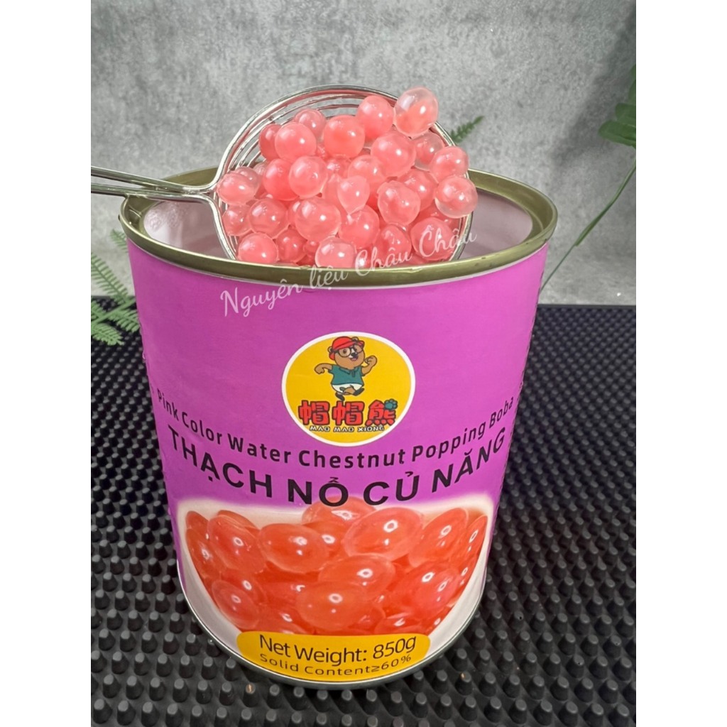 Thạch Nổ Củ Năng Hồng MAO MAO hộp 850gr - Topping Ánh Hồng Đẹp Mắt, Củ năng  GIÒN SỪN SỰC - nguyên liệu pha chế | Shopee Việt Nam