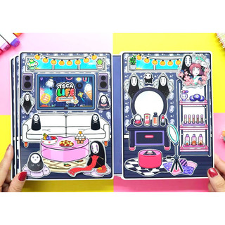 Đồ chơi Ngôi nhà bé Vô diện trong hoạt hình Vùng đất Linh hồn - Búp bê giấy Pighandmade