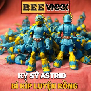 Mô hình nhân vật Bí Kíp Luyện Rồng - Kỵ sĩ Astrid cao 8cm, có khớp cử động, chính hãng Spin Master xuất dư BEE VNXK
