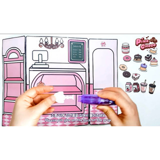 Đồ chơi Bữa tiệc hoá trang cô phù thuỷ nhỏ cùng cún cưng( 6 búp bê) búp bê giấy Pighandmade