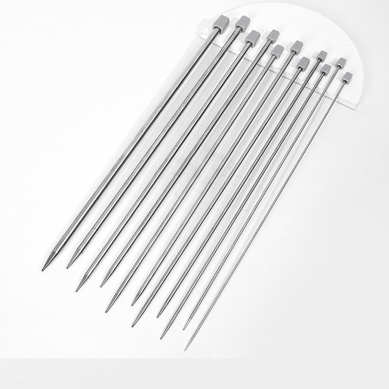 Que đan len inox 25cm - Bộ kim đan inox nhiều size | Shopee Việt Nam