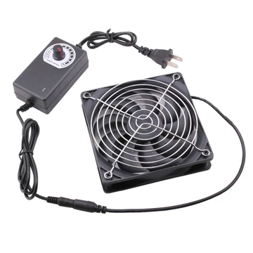 [Quạt 12025]Quạt Làm Mát Gắn Chuồng-Quạt Thông Gió Hình Vuông 12CM Kèm Bộ Điều Tốc 1200RPM Quạt Tản Nhiệt Chó Mèo