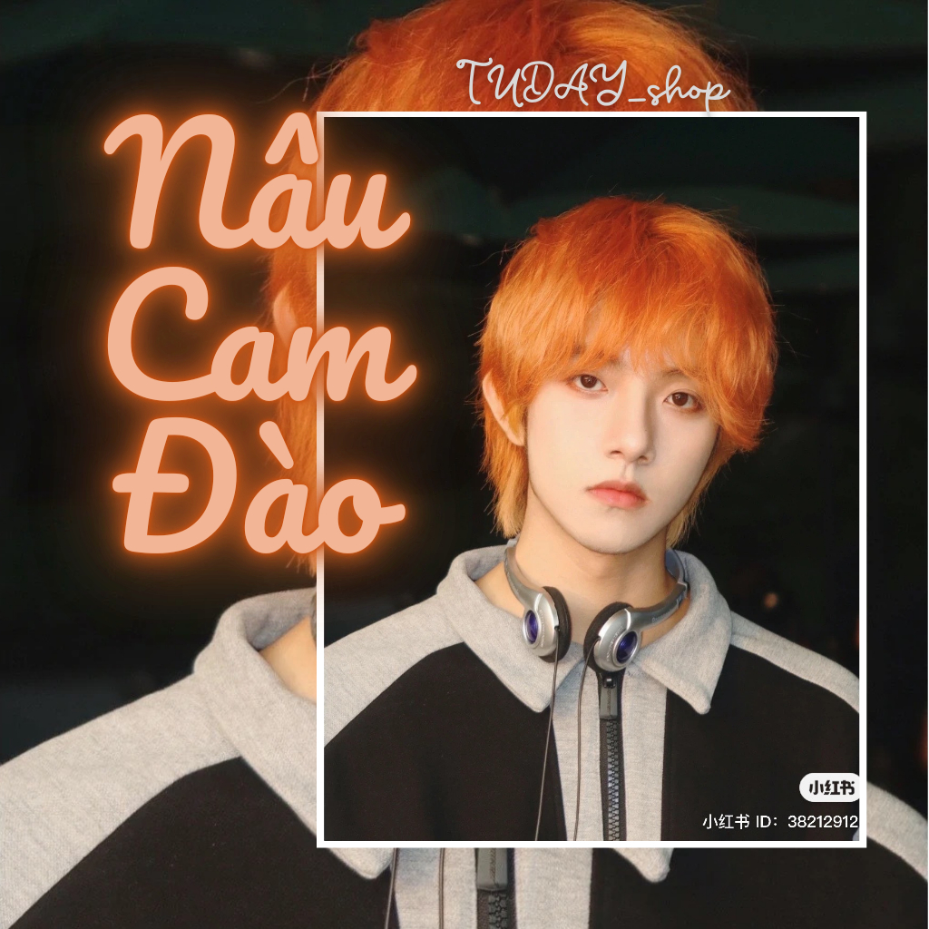 Thuốc Nhuộm Tóc Màu NÂU CAM ĐÀO Nam | Tudayhair, Tudayhairs