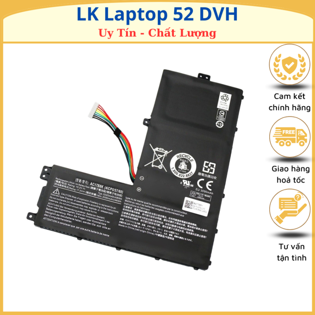 Pin Laptop Acer AC17B8K 46Wh Swift 3 SF315-52-33KX SF315-52G SF315-52G-83WQ AC17B8K hàng new 100%