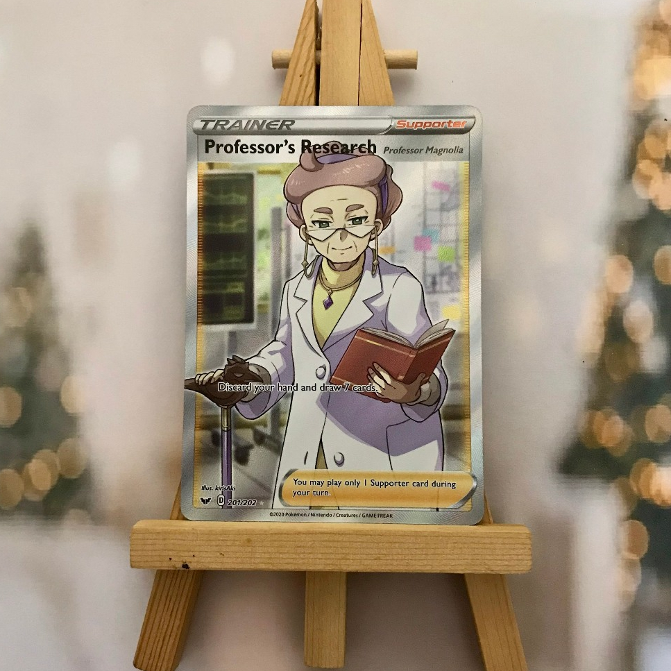 Thẻ hình Pokemon Professor's Research 201/202 - Bài lẻ Full Art Ultra ...