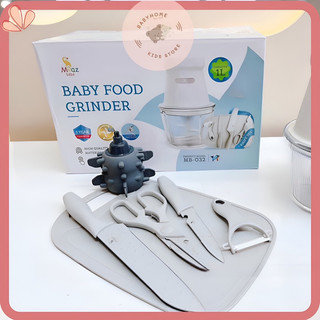 bộ dụng cụ dao thớt nhà bếp 5 món chế biến ăn dặm cho bé