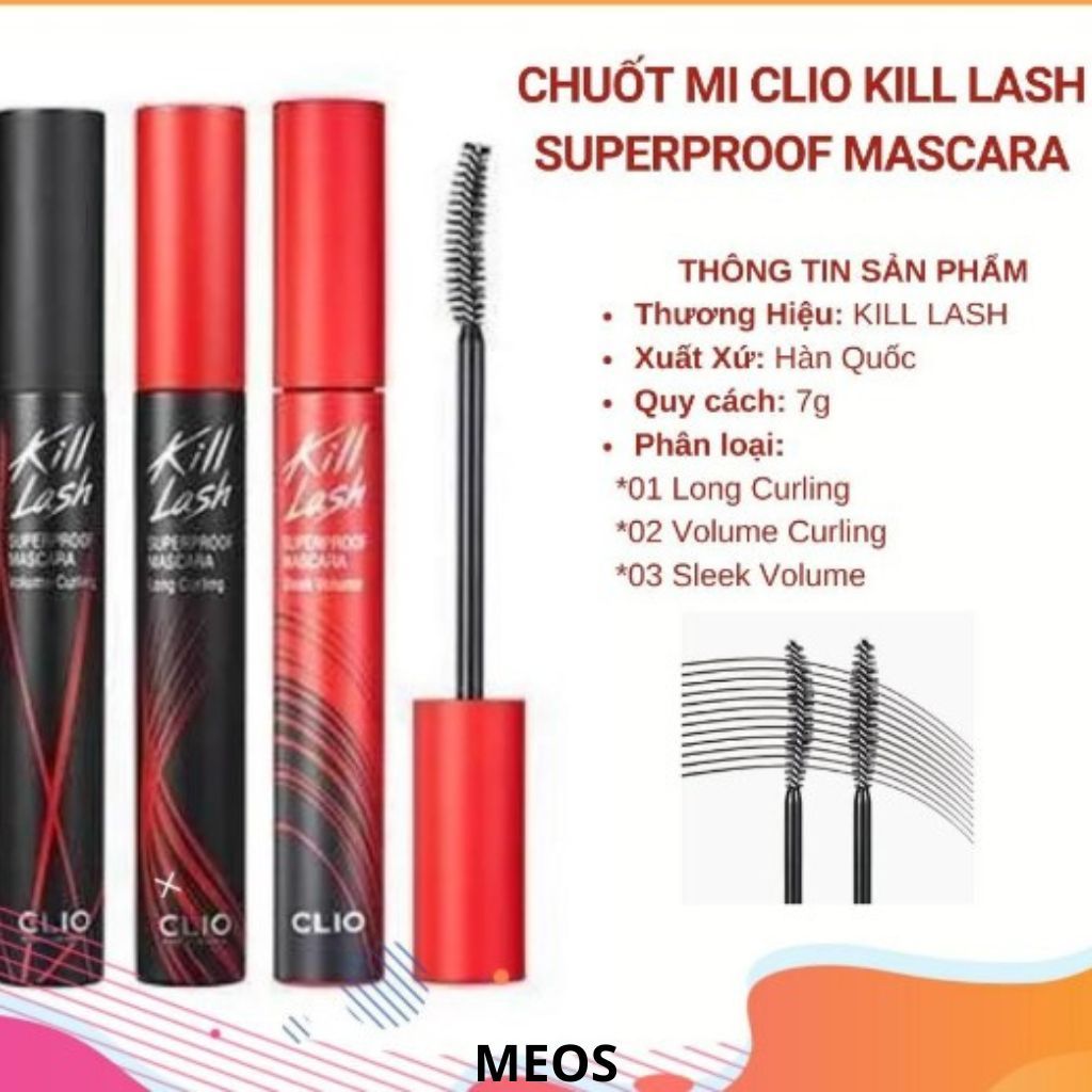 Chuốt Mi CLIO Kill Lash Superproof Mascara 7g | Shopee Việt Nam