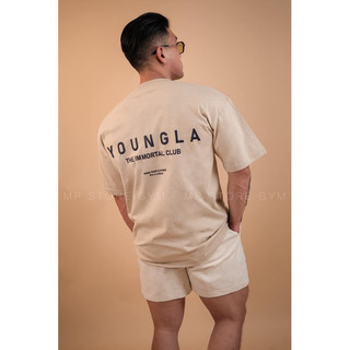Áo Thun Thể Thao Nam Oversize In Sau Lưng Cotton 100% Local Brand YOUNG 2025
