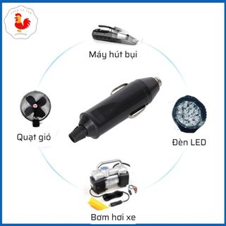 Tẩu sạc giắc đực ô tô 20A cho bơm lốp ô tô
