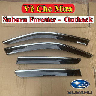 Vè Che Mưa Subaru Forester,Outback Có Viền Chị Mạ Inox Đẹp Và Có logo Subaru trên Vè Che Mưa