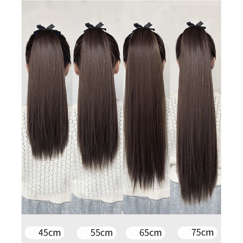 🎁TÓC GIẢ SIÊU CẤP🎁 CỘT TÓC THẲNG ĐỦ ĐỘ DÀI ĐỦ MÀU CÓ GHIM CÀI VÀ DÂY CỘT CHẮC CHẮN