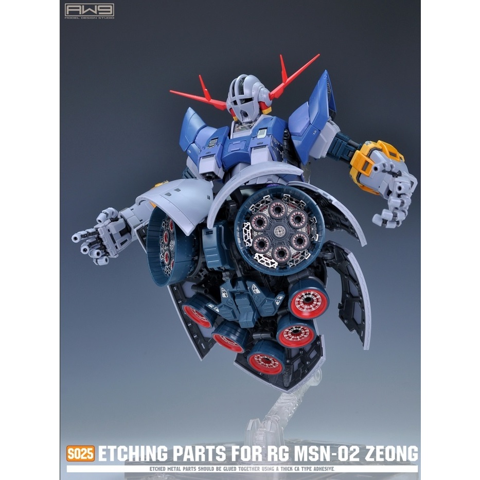 PHỤ KIỆN MOD AW9 - S025 - PHOTO ETCH NÂNG CẤP CHO 1/144 RG MSN-02 ZEONG ...
