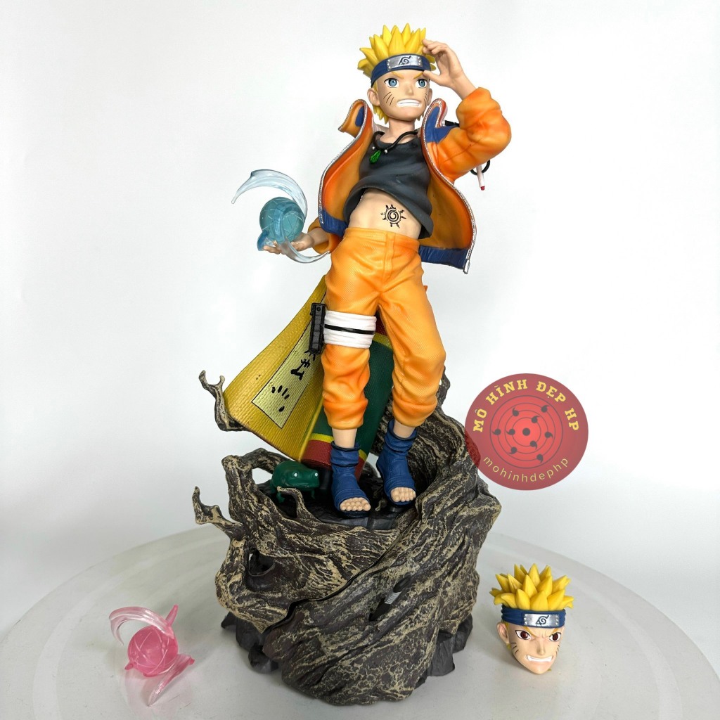 Mô hình Naruto rasengan kid và cóc 2 đầu thay thế 31cm | Shopee Việt Nam