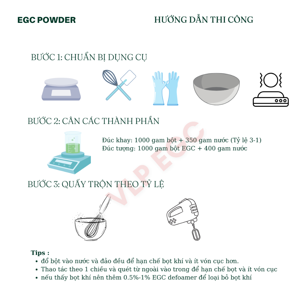 [5kg] ECK01 PLUS bột đúc khay, hũ nến cao cấp, tượng chuyên dụng tháo khuôn sớm, độ cứng cao, chống cháy và an toàn