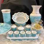 Combo Đầy Đủ Bộ Lư Hương + Chung + Dĩa + Bình Cắm Hoa Trang Trí Thờ Cúng Cho Ban Thờ Thần Tài Thổ Địa — ảnh 5