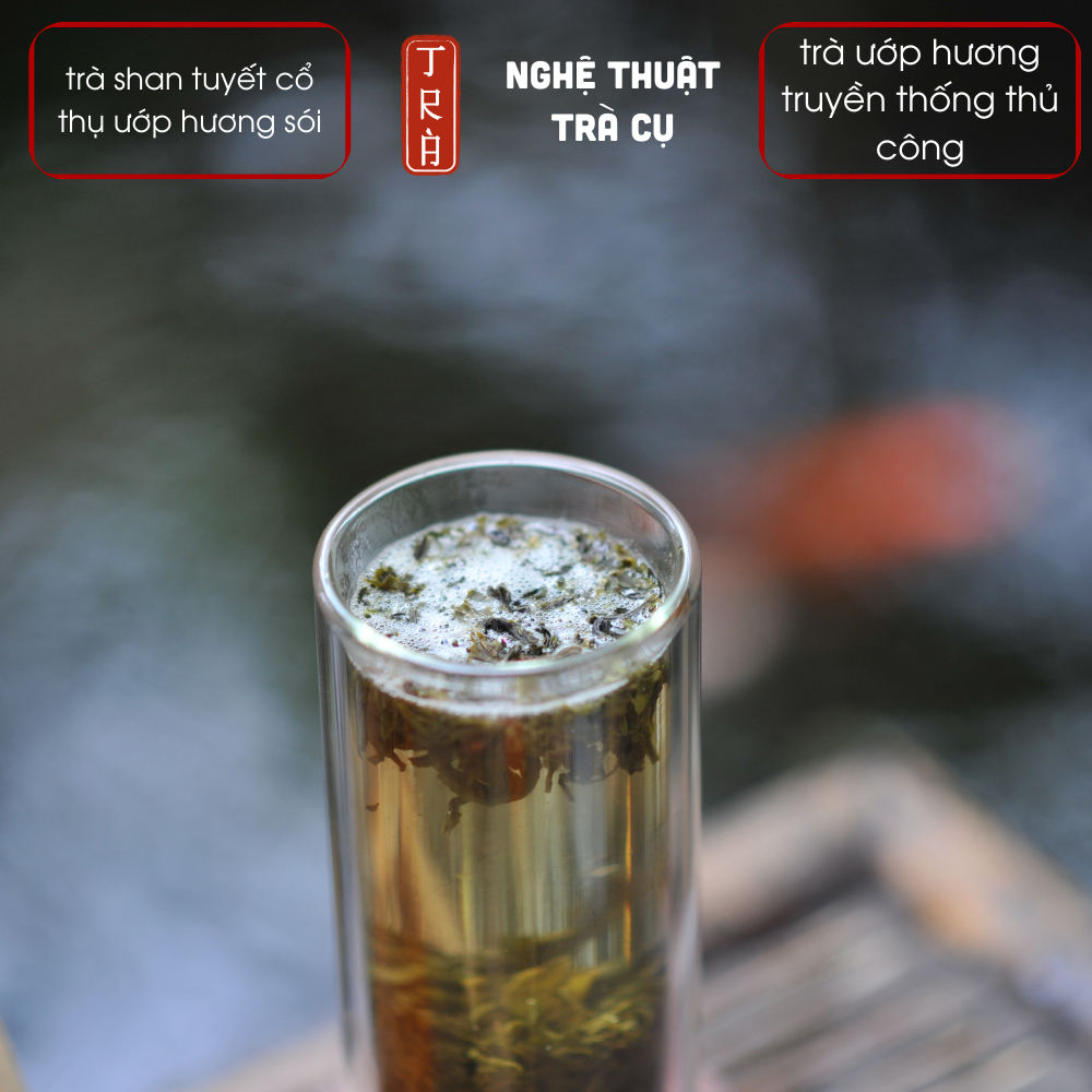 Trà shan tuyết ướp hương hoa sói truyền thống [Thư Vương Trà]ư đóng túi ziper 100gr bảo quản kĩ