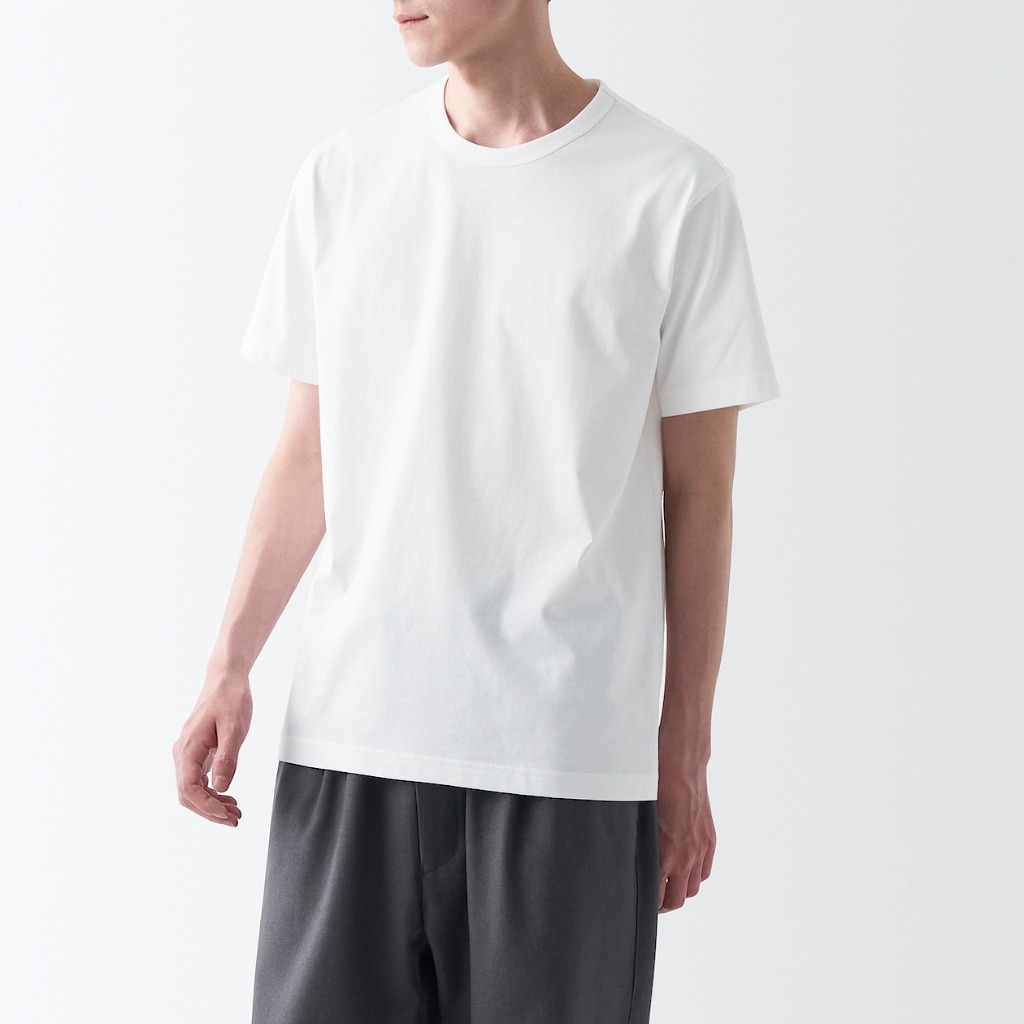 Ảnh Áo Thun Jersey Cổ Tròn Tay Ngắn MUJI 1